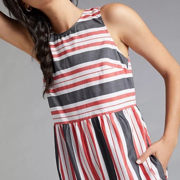 NWT Anthropologie Maeve Stripe Jumpsuit - Picture 2 of 4